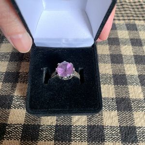 Lux Bond and Green Amethyst ring